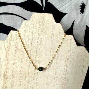 77. Tahitian Pearl paperclip necklace
